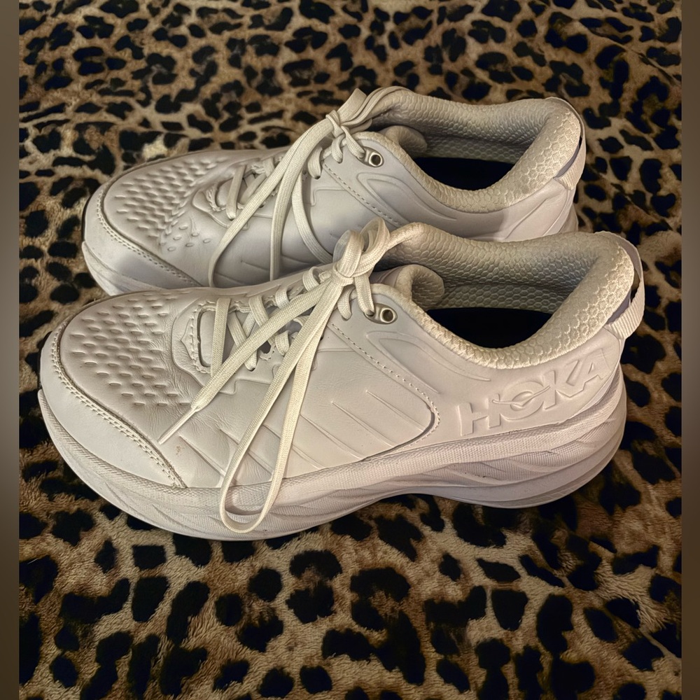 Hoka W Bondi SR Wide size 8D White Running Shoes